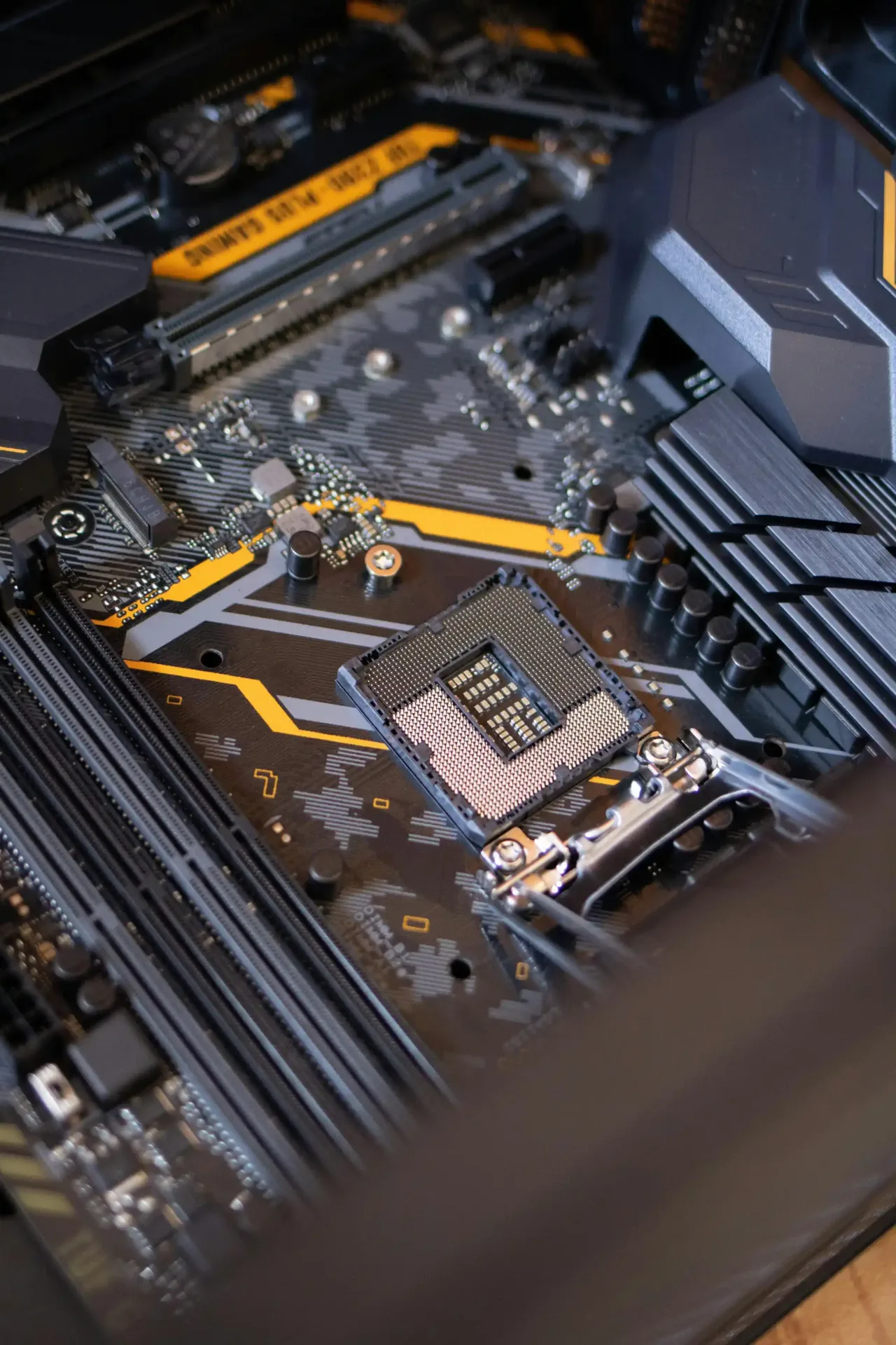 Close-up circuitry representing hidden systemic risk