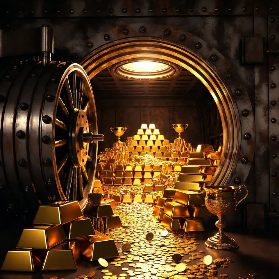 Gold vault representing the value at stake in governance and compliance